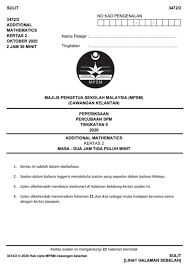 Soalan dalam bahasa inggeris mendahului soalan yang sepadan Kelantan P2 2020 Ganeshrajhaa Flip Pdf Anyflip