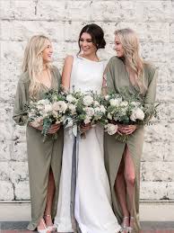 Pretty Olive Green V Neck Chiffon Floor Length Long Bridesmaid Dresses Sw1059 Pretty O Tenue Demoiselle D Honneur Demoiselle D Honneur Couleur Couleur Mariage
