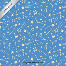 手描きの星座パターン 七夕 デザイン 七夕イラスト 星 イラスト