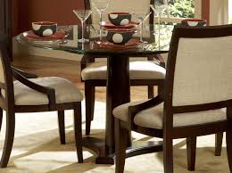 Round Glass Dining Table With Wood Base Glass Round Dining Table Glass Dining Table Glass Dining Table Set