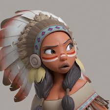 Native American Jean M Oliveira On Artstation At Https Www Artstation Com Artwork Zm0z4 Art Cartoon Styles Black Girl Art