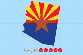 Want to make svg files for cricut and silhouette, to use in your projects or to sell on etsy or other market places, then this video will teach you how to. Arizona State With Flag Background Graphic By Hd Art Workshop Creative Fabrica