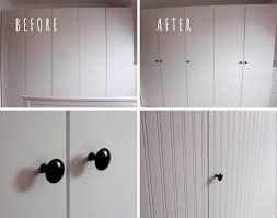 Pax Wardrobe Closet Makeover With Beadboard Wallpaper Ikea Hackers Beadboard Wallpaper Ikea Pax Wardrobe Closet Makeover