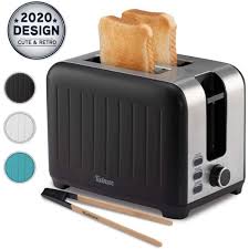 Twinzee Grille Pain 3 En 1 Noir Mat En Inox 2 Large Fente Toaster Retro Pince En Bambou Gratuite 7 Niveaux De Brunissage Achat Vente Grille Pain Toaster Cdiscount