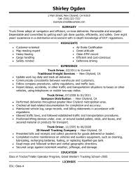 truck driver resume examples {created