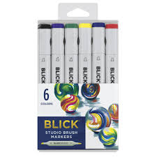 blick studio brush markers and sets