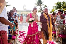 Real Wedding A Destination Mexican Indian Wedding Part Ii Indian Fusion Wedding Catholic Wedding Ceremony South Asian Wedding
