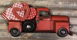 Little Red Truck Decor Valentines Vintage Truck Decor Little Red Truck Decor Vintage Red Truck Decor Vintage Red Truck