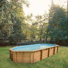 piscine bois nortland ubbink ocea allongee en kit 860x470x130 cm piscine hors sol piscine bois piscine hors sol bois