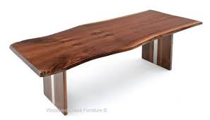 Natural Edge Slab Modern Dining Table In 2020 Wood Table Modern Wood Table Design Natural Wood Table