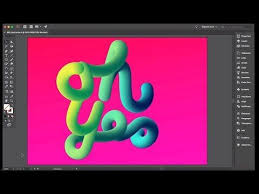 15mins Youtube Use Illustrator Blends To Create 3d Work Graphic Design School Typographic Artwork Illustrator Tutorials