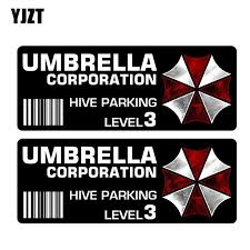 pas cher yjzt 12 7 cm 4 5 cm 2x resident evil parapluie de voiture autocollant reflechissant moto pieces c1 7521 a autocollant voiture autocollant parapluie