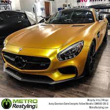 Avery Dennison Sw900 Satin Energetic Yellow Vinyl Wrap Sw900-261-s In 2021 Vinyl Wrap Car Custom Cars Paint Car Paint Colors