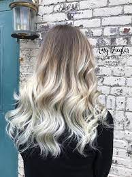 Best Long Hairstyle For Square Face Platinum Blonde Balayage Balayage Hair Blonde Blonde Ombre Balayage