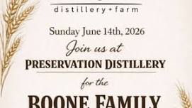 The Boone Family Reunion Distillery Festival