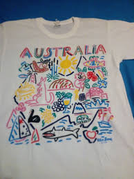 Ken Done Classic Australia Print T Shirt 1986 Size M Condition Is New With Tags This Item Still Has The Original Price T Australian T Shirts Kendo Print