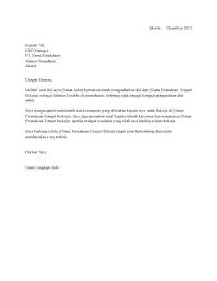 Contoh Surat Resign Simple Surat Pengunduran Diri Surat Guru