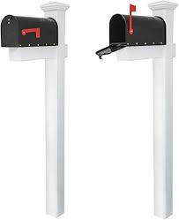 Maybe you would like to learn more about one of these? Amazon Com Houseables Mailbox And Post Kit Decorative Mail Box Included White Black 72 X 4 Vinyl Pvc Plastic Post Mounting Arm Aluminum Mailboxes Steel Anchor Rust Proof For Home Residence