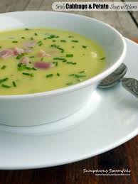 Irish Cabbage Potato Soup With Ham Sumptuous Spoonfuls Recipe Cabbage Potato Soup Ham Soup Soup