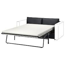 Full size sheets fit ok. Vimle Frame 2 Seat Sofa Bed Section Grann Bomstad Black Ikea