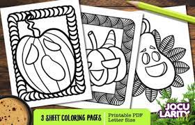 Welcome back the warm weather with these spring coloring sheets. Pumpkin Halloween Coloring Pages Grafico Por Jocularityart Creative Fabrica