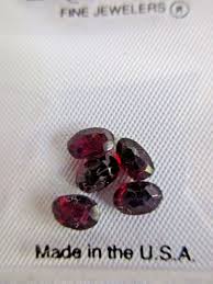 Vintage Lindenwold S Fine Jewelers 5mm Genuine 5 Oval Garnets In Pouch Fine Jewels Garnet Jewels