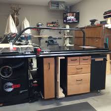 Sawstop Table Saw Station I Made Table Saw Station Table Saw Woodworking Table Saw