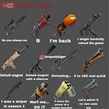 This article has been updated to the changes made in chapter 2 season 2. Season 6 Guns Are Ridiculous Fortnitebr