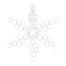 Join Us For Our Second Craft Tin Workshop Where We Make A Wooden Bead Snowflake Ornament Beaded Snowflakes Ornament Beaded Snowflakes Beaded Ornaments Diy