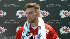 Crazy talk like that might get kelce put on concussion protocol to start the season Press Conference Travis Kelce