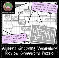Students Will Look At The Crossword Clues Given On The Graph To Determine The Vocabulary Word Being Described Instead Of Just Wor Quadratics Algebra I Algebra