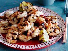 Grilled Shrimp Scampi Style With Soy Sauce Fresh Ginger And Garlic Recipe Food Network Recipes Best Shrimp Scampi Recipe Grilled Shrimp