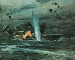 The Battle Of The Coral Sea Sea Painting War Art Painting