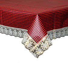 Kuber Induatries™ Maroon Checkered Design Waterproof Dining Table Cover 6  Seater (60 * 90 Inches) Golden Lace Code-Dtt49 : Buy Online at Best Price  in KSA - Souq is now Amazon.sa: Home