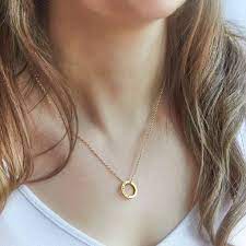 We explain the 750 gold prices, including how much necklaces, rings, and other things made from 750 gold are worth. Personalised Yellow Gold Circle Necklace Solid Gold By Pink Butterfly Notonthehighstreet Com