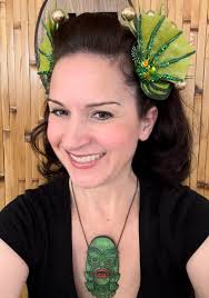 Creature claw hair clips and pith helmets