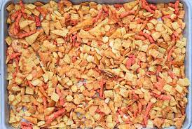 This Flamin Hot Cheetos Chex Mix Is Devilishly Spicy Recipe Spicy Chex Mix Chex Mix Chex Mix Recipes Spicy
