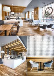 Hal itu bisa kamu lihat pada bentuk kursi panjang, pola chevron pada eksterior. 14 Creatively Designed European Cafes That Will Make You Crave Coffee