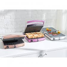 Hızlı ve pratik bir şekilde tost ve sandviçler hazırlanabilir. Emsan Bella Gusto 6 Dilim Ekmek Kapasiteli Granit Tost Makinesi Beyaz Emsan