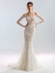 A low back is a favorite feature for. Papilio Fitted Lace Wedding Gown With A Sheer Bodice And Long Sleeves