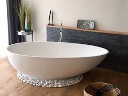 Heutzutage bieten moderne badezimmer komfort pur. Freistehende Badewanne Campione Mineralguss Oval Ei Modern 179 Cm Matt Oder Glanzend