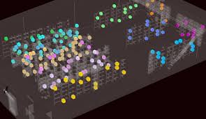 WMS 시스템 화면에 구현된 3D 디지털 트윈 가상 창고와 실시간 재고 현황 시각화 