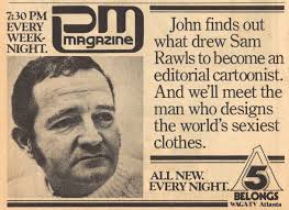 1981 WAGA ATLANTA TV AD ~ SAM RAWLS EDITIORIAL CARTOONIST