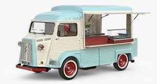 3d Model Of Hy Food Truck Trucks Car Model 3d Model