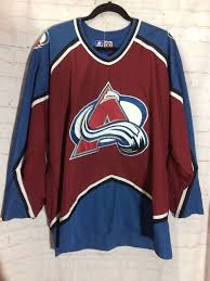 2 1996, 2001 stanley cup final appearances: Starter Colorado Avalanche Nhl Sports Jersey Boardwalk Vintage