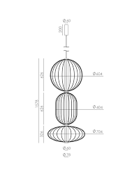 Lámpara Colgante de Techo LED 3x15W PEPO Aromas del Campo 3 Módulos  Configurables 2 Acabados Disponibles Intensidad regulable.