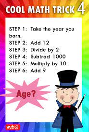 10 Nagyszeru Matematikai Trukk A Baratok Meghokkentesere Pcmb Blog Cool Math Tricks Fun Math Math Tricks
