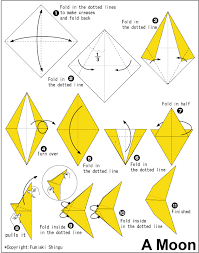 Origami Moon How To Make Origami Origami Paper Crafts Origami