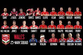 Wales live score (and video online live stream*), team roster with season schedule and results. Wales Name 25 Man Squad 2021 Rlwc Qualifiers Rugby League Planet