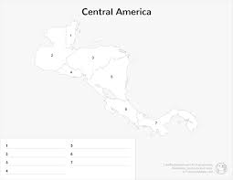 It is bordered by mexico to the north, colombia to the southeast, the caribbean sea to the east and the pacific ocean to the west and south. Central America Map Quiz Free Study Maps